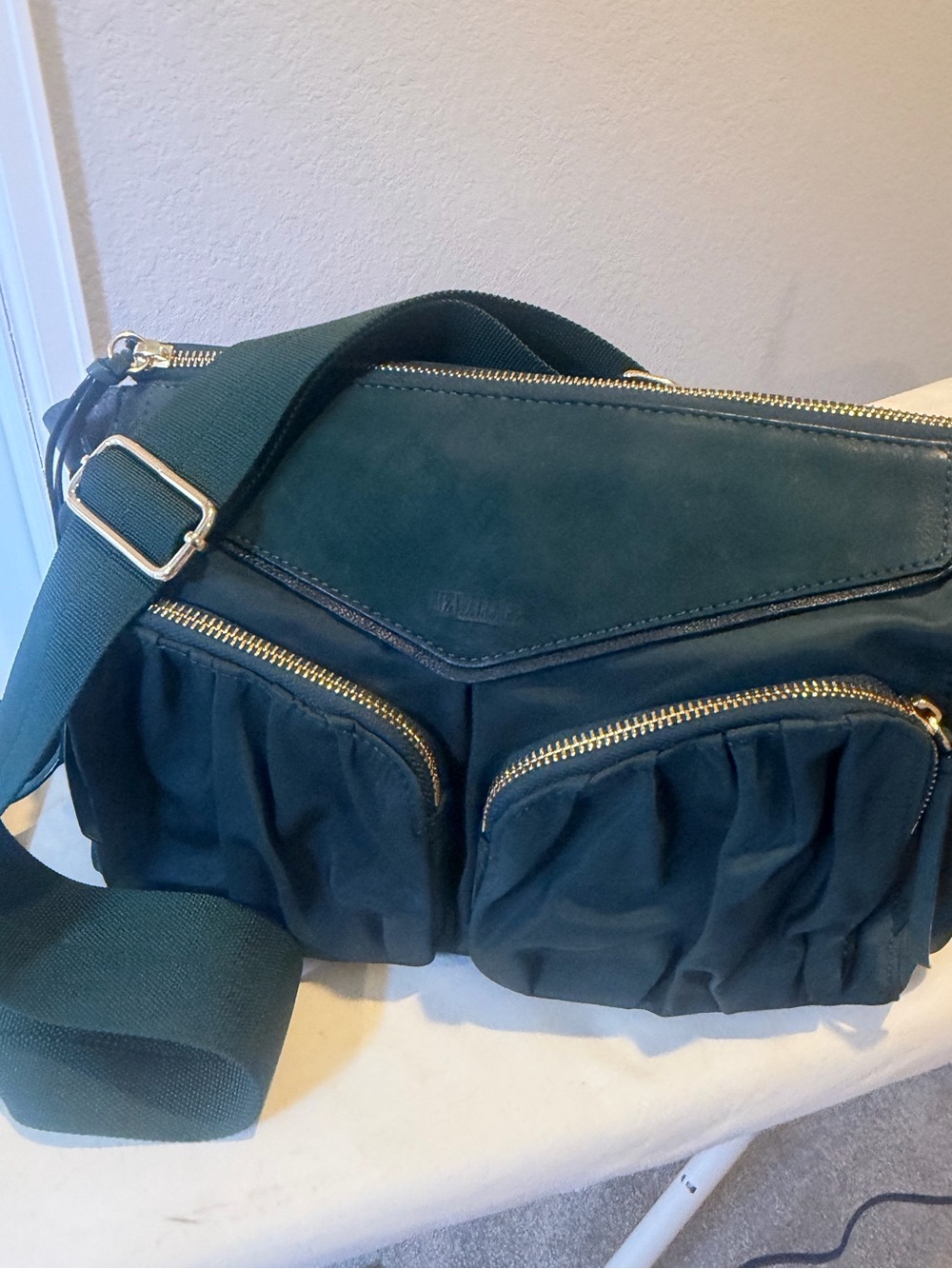 MZ Wallace Thompson Mallard green purse